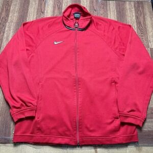 Nike Team Women's Red Vtg Retro Tech Track Jacket Medium
